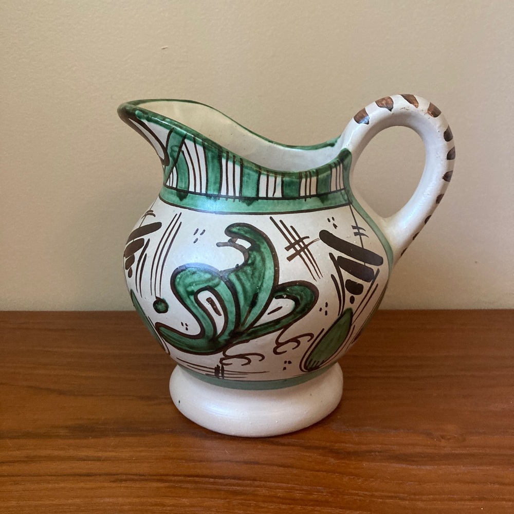 ☘️PUNTER RARE Vintage Signed Domingo 773 Spanish Ceramic Pitcher - Picture 3 of 6